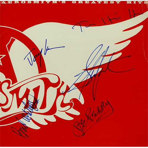 Aerosmith Greatest Hits - Autographed! vinyl LP album (LP record) US AERLPGR408376
