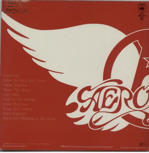 Aerosmith Greatest Hits - Promo Stamped vinyl LP album (LP record) UK AERLPGR643443