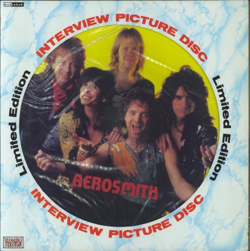Aerosmith Interview Picture Disc picture disc LP (vinyl picture disc album) UK AERPDIN446778