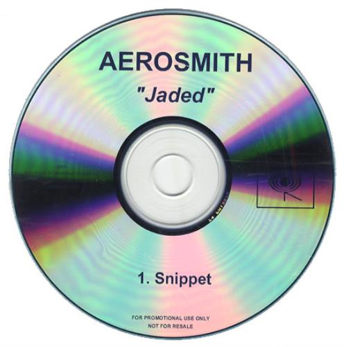 Aerosmith Jaded - snippet CD-R acetate Canadian AERCRJA193933