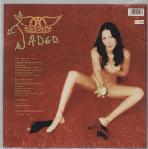 Aerosmith Jaded shaped picture disc (picture disc vinyl record) UK AERSHJA178854