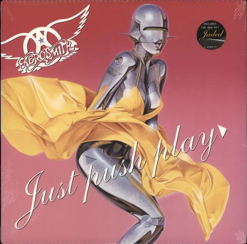 Aerosmith Just Push Play - Sealed vinyl LP album (LP record) US AERLPJU707815