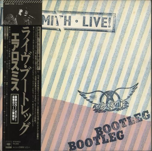 Aerosmith Live! Bootleg 2-LP vinyl record set (Double LP Album) Japanese AER2LLI873201