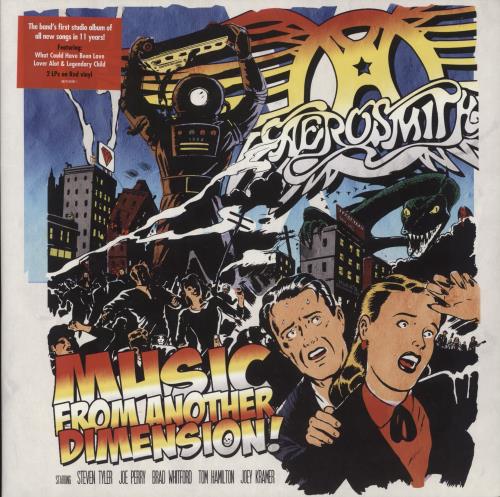 Aerosmith Music From Another Dimension - Red Vinyl + CD 2-LP vinyl record set (Double LP Album) UK AER2LMU873899