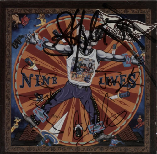 Aerosmith Nine Lives - Autographed CD album (CDLP) UK AERCDNI595975