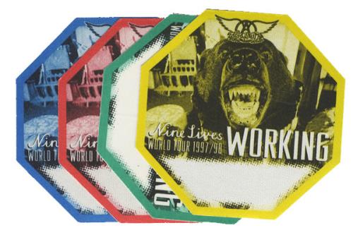 Aerosmith Nine Lives Tour Passes World Tour 1997/98 Tour Passes tour pass US AERTPNI428588