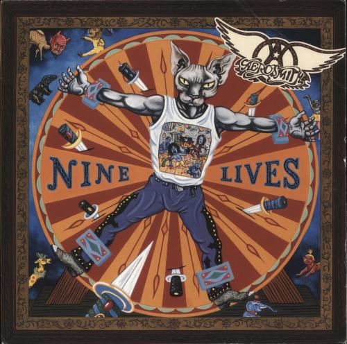 Aerosmith Nine Lives 2-LP vinyl record set (Double LP Album) UK AER2LNI881581