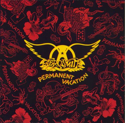 Aerosmith Permanent Vacation vinyl LP album (LP record) UK AERLPPE828189