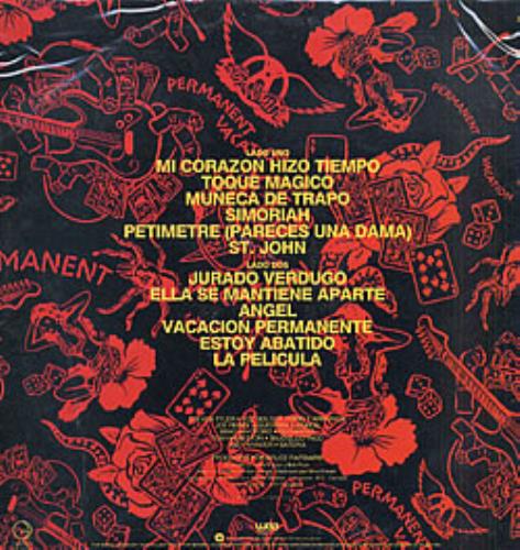 Aerosmith Permanente Vacacion vinyl LP album (LP record) Argentinean AERLPPE241610