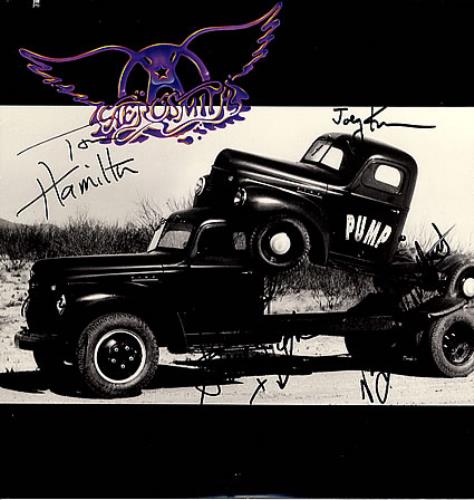 Aerosmith Pump - AUTOGRAPHED vinyl LP album (LP record) US AERLPPU349992