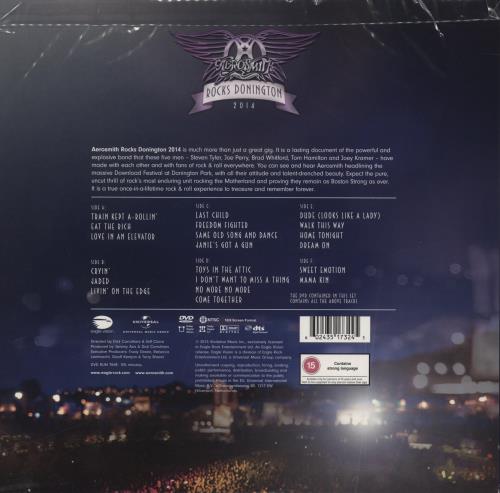 Aerosmith Rocks Donington 2014 - Lilac Vinyl + DVD 3-LP vinyl record set (Triple LP Album) UK AER3LRO837930