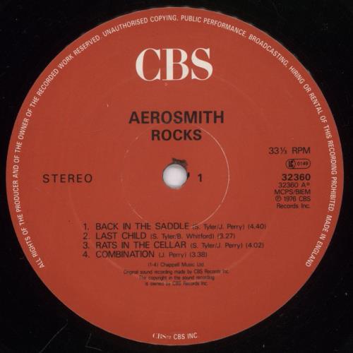 Aerosmith Rocks vinyl LP album (LP record) UK AERLPRO500902