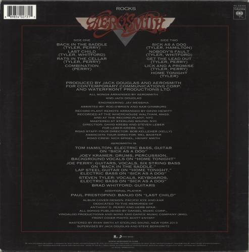 Aerosmith Rocks vinyl LP album (LP record) German AERLPRO881904