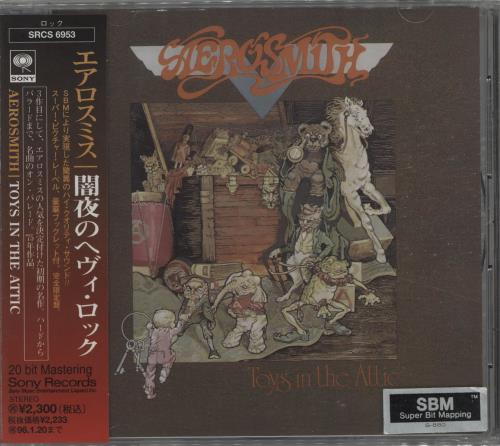 Aerosmith Toys In The Attic CD album (CDLP) Japanese AERCDTO658924