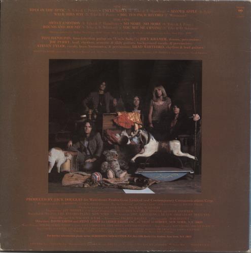 Aerosmith Toys In The Attic vinyl LP album (LP record) US AERLPTO860787