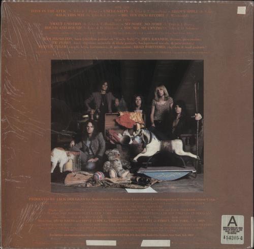 Aerosmith Toys In The Attic vinyl LP album (LP record) US AERLPTO865586