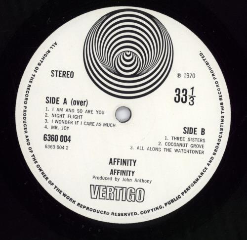 Affinity Affinity - 1st vinyl LP album (LP record) UK AF-LPAF637752