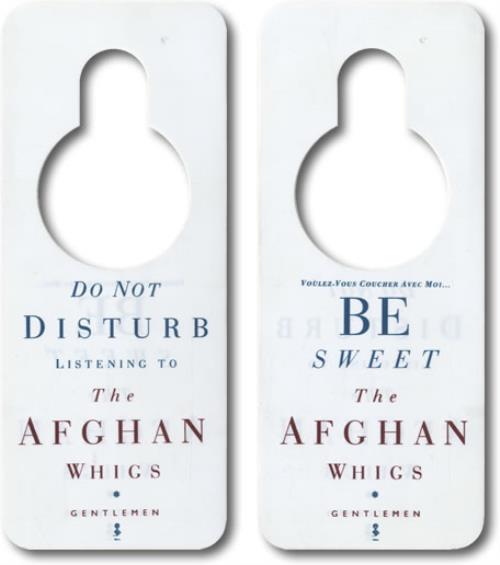Afghan Whigs Gentlemen - Do Not Disturb Sign memorabilia US AFGMMGE489013