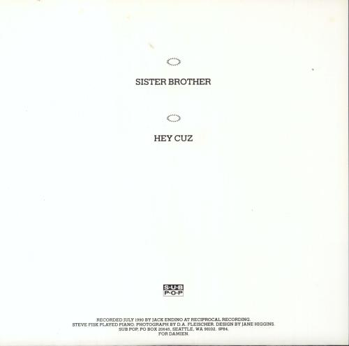 Afghan Whigs Sister Brother 7" vinyl single (7 inch record / 45) US AFG07SI05137