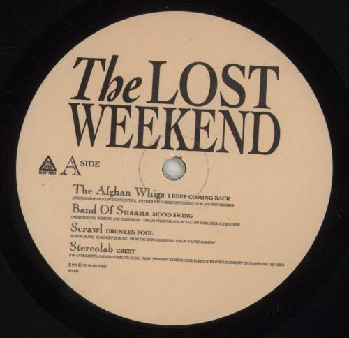Afghan Whigs The Lost Weekend vinyl LP album (LP record) UK AFGLPTH182929