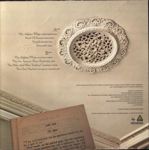 Afghan Whigs The Lost Weekend vinyl LP album (LP record) UK AFGLPTH182929