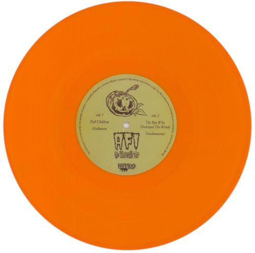 AFI All Hallow's E.P. - Orange Vinyl 10" vinyl single (10 inch record) US AFS10AL866434