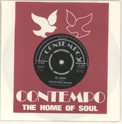 African Music Machine Mr. Brown 7" vinyl single (7 inch record / 45) UK Z0R07MR728717