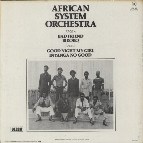African System Orchestra African System Orchestra vinyl LP album (LP record) French -G5LPAF882852