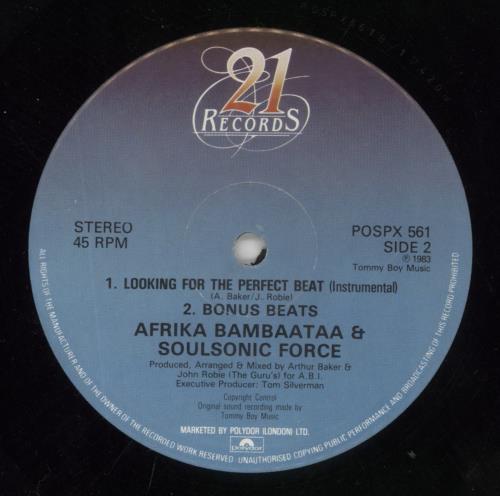 Afrika Bambaataa Looking For The Perfect Beat 12" vinyl single (12 inch record / Maxi-single) UK AFR12LO516194