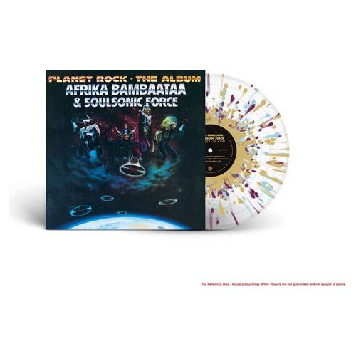 Afrika Bambaataa Planet Rock | The Album - Clear with Blue, Purple & Gold Splatter Vinyl - Sealed vinyl LP album (LP record) US AFRLPPL874186