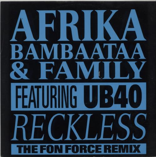 Afrika Bambaataa Reckless (The Fon Force Remix) 12" vinyl single (12 inch record / Maxi-single) UK AFR12RE116927