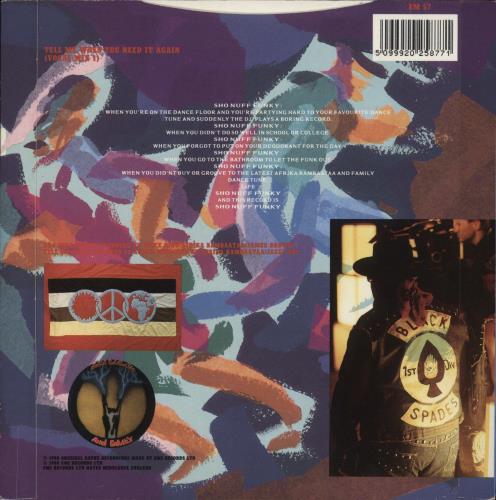 Afrika Bambaataa Sho Nuff Funky 7" vinyl single (7 inch record / 45) UK AFR07SH150616