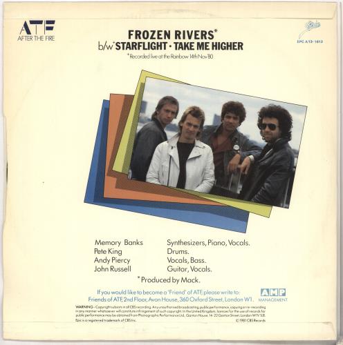 After The Fire Frozen Rivers 12" vinyl single (12 inch record / Maxi-single) UK AFI12FR730633