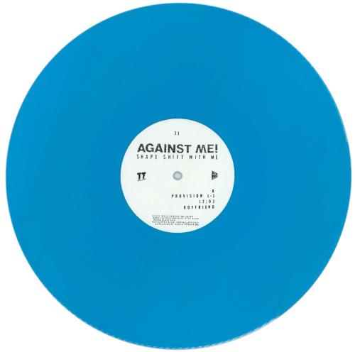 Against Me! Shape Shift With Me - Blue Vinyl 2-LP vinyl record set (Double LP Album) UK AKG2LSH862686