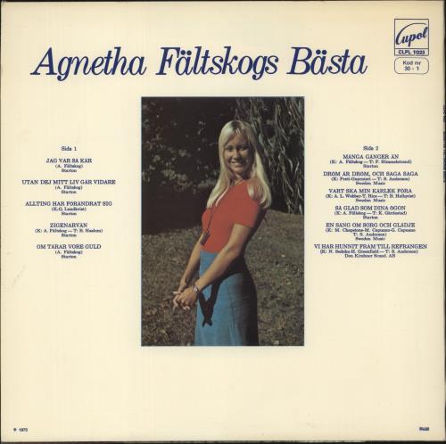 Agnetha F�ltskog Basta vinyl LP album (LP record) Swedish AGNLPBA480227
