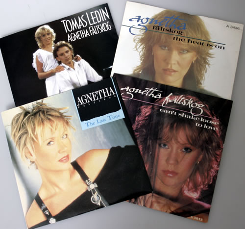 Agnetha Fltskog Collection of 4 x 7" Vinyl Singles 7" vinyl single (7 inch record / 45) UK AGN07CO568752