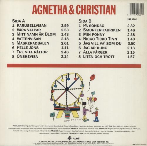Agnetha F�ltskog Kom Folj Med I Var Karusell - EX vinyl LP album (LP record) Swedish AGNLPKO862621