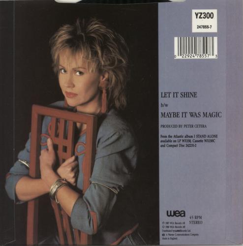 Agnetha F�ltskog Let It Shine 7" vinyl single (7 inch record / 45) UK AGN07LE17179