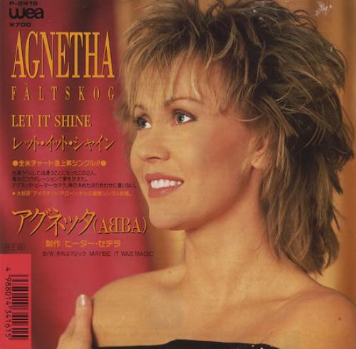 Agnetha F�ltskog Let It Shine 7" vinyl single (7 inch record / 45) Japanese AGN07LE413133
