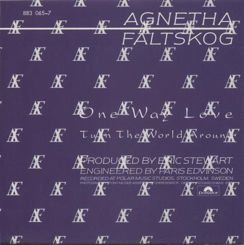Agnetha F�ltskog One Way Love 7" vinyl single (7 inch record / 45) Dutch AGN07ON89954