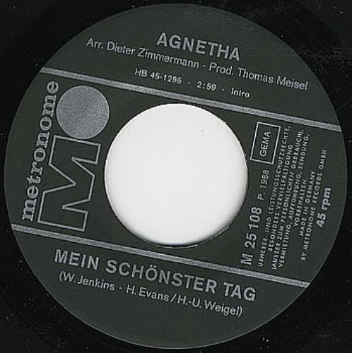 Agnetha F�ltskog Se�or Gonzales 7" vinyl single (7 inch record / 45) German AGN07SE384025