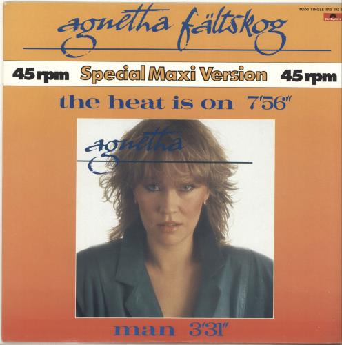 Agnetha F�ltskog The Heat Is On 12" vinyl single (12 inch record / Maxi-single) Dutch AGN12TH90007
