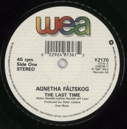 Agnetha F�ltskog The Last Time 7" vinyl single (7 inch record / 45) UK AGN07TH19790