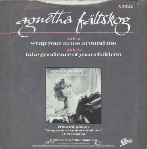 Agnetha Fltskog Wrap Your Arms Around Me + p/s 7" vinyl single (7 inch record / 45) UK AGN07WR609977