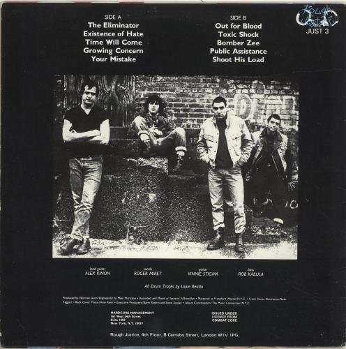 Agnostic Front Cause For Alarm vinyl LP album (LP record) UK FR2LPCA695580