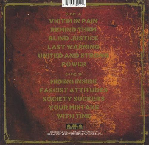 Agnostic Front Victim In Pain vinyl LP album (LP record) US FR2LPVI832017