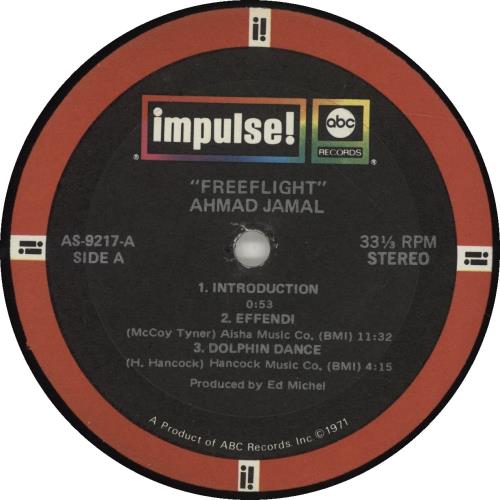 Ahmad Jamal Freeflight - 1st vinyl LP album (LP record) US AHJLPFR694032