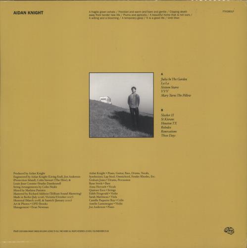 Aidan Knight Aidan Knight - Clear With Black Smoke Vinyl vinyl LP album (LP record) UK 0I5LPAI872294
