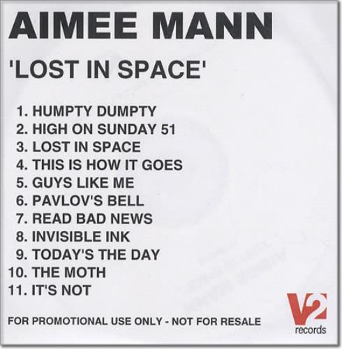 Aimee Mann Lost In Space CD-R acetate UK AMNCRLO230353