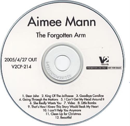 Aimee Mann The Forgotten Arm CD-R acetate Japanese AMNCRTH335275